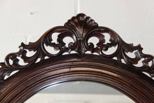 A spectacular antique Victorian large rosewood ball and claw cheval mirror - 1,9m high!