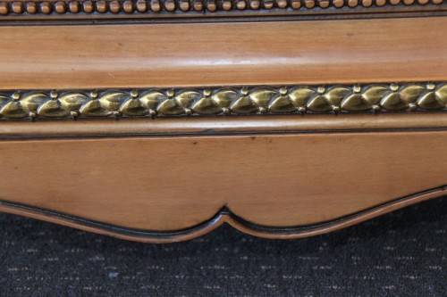 A spectacular X-large yellow wood Cheval mirror with gold gild carved & beading detailing - WOW!!!