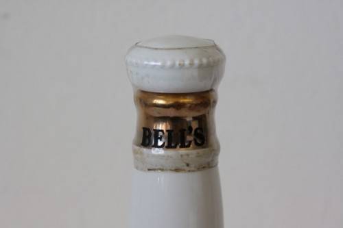 A rare "Bells Blended Scotch Whisky" Queen Elizabeth's 60th birthday commemorative decanter