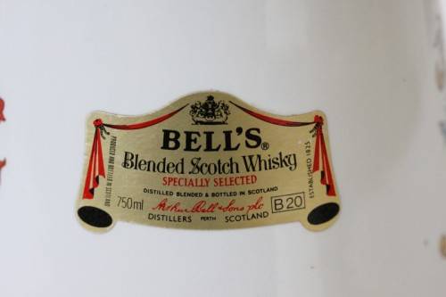 A rare "Bells Blended Scotch Whisky" Queen Elizabeth's 60th birthday commemorative decanter