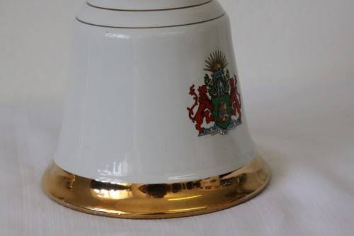 A rare "Bells Blended Scotch Whisky" Queen Elizabeth's 60th birthday commemorative decanter