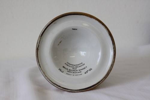 A rare "Bells Blended Scotch Whisky" Queen Elizabeth's 60th birthday commemorative decanter