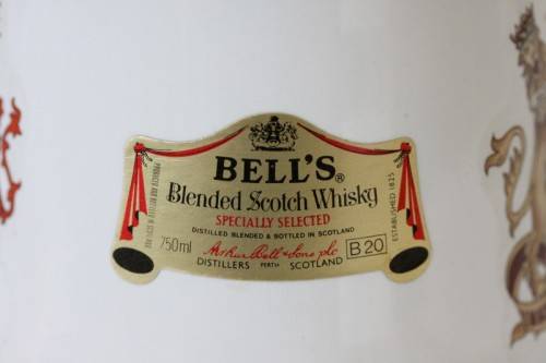 A rare full Bells Blended Scotch Whisky Prince Andrew & Fergy's marriage commemorative decanter