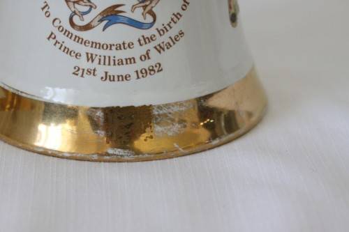 A rare full 1982 Bells Blended Scotch Whisky Birth of Prince William of Wales commemorative decanter