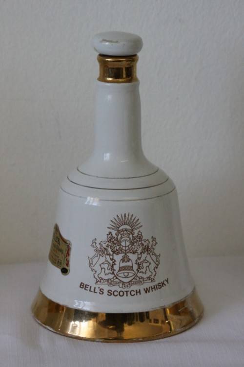 A rare full 1982 Bells Blended Scotch Whisky Birth of Prince William of Wales commemorative decanter