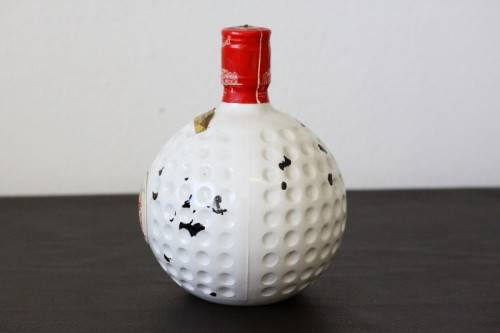 A rare SEALED vintage Old St. Andrews Scotch Whisky Red-top golf ball whisky decanter - RS17Sale