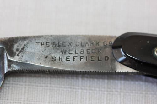 A superb set of antique "The Alexander Clark Co Ltd" cut throat razors in their original box