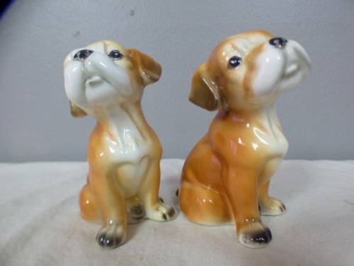 Two lovely bone china dogs for your collection of figurines. Very pretty on display - RS17Sale
