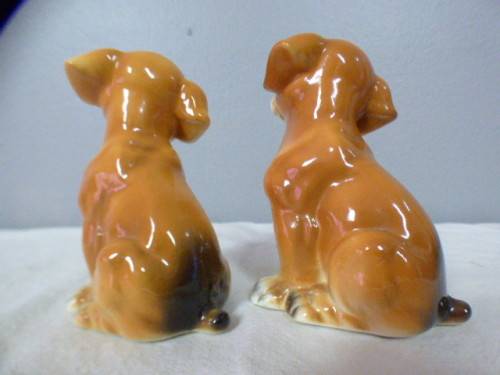 Two lovely bone china dogs for your collection of figurines. Very pretty on display - RS17Sale