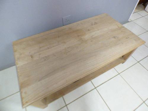 A superb (larger) light wood coffee table with four drawers - stunning!! - ideal for shabby chic too