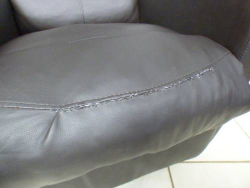 2 beautiful PU leather recliner chairs, fantastic in a sun room, patio, porch!!price/chair