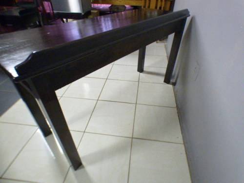 Spectacular wood buffet console/hall table with three spacious drawers in remarkable condition