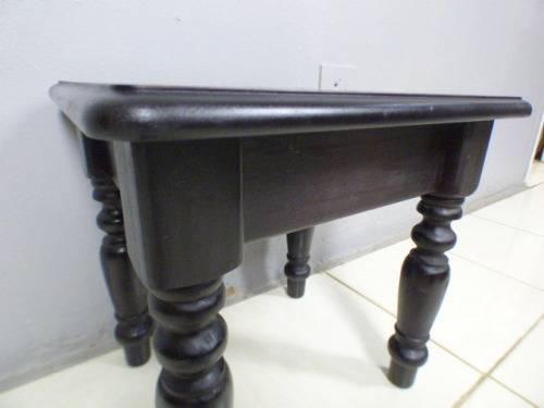 A gorgeous, heavy dark wood occasional/ display/ side table, perfect in your living rooms!!