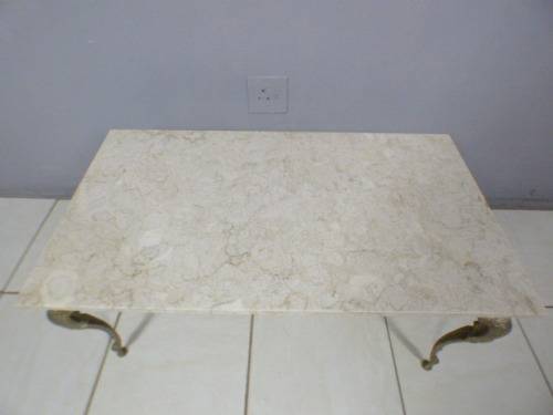 A superb solid brass and marble top coffee table. - stunning in formal lounges, entrances!!