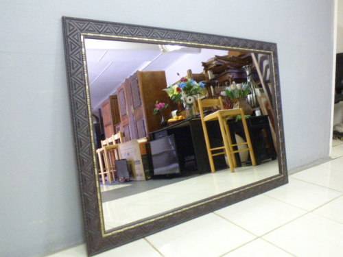 Fantastic large wall mirror w/ a fabulous wooden frame. Perfect in a large room - RS17Sale