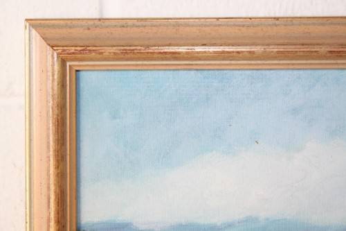 A superb original, framed and signed oil painting of a magnificent farm scene