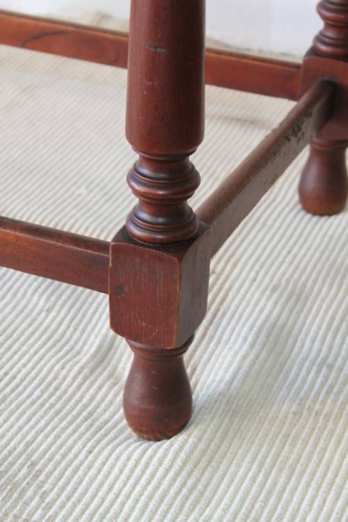 A wonderful solid teak "drop-leaf" table w/ side panels, very compact and perfect for limited space