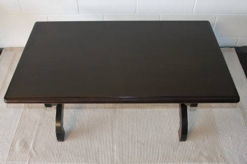 **RS17_Clearance** A lovely and well made vintage centre coffee table with a turned cross support