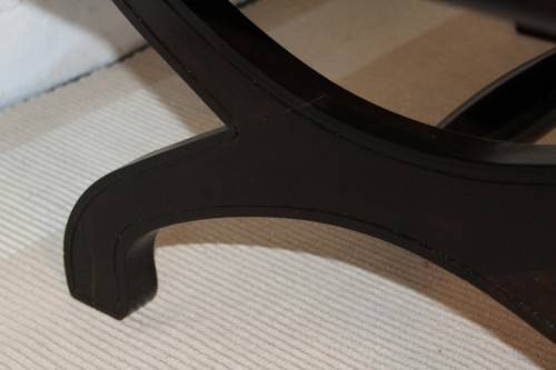 **RS17_Clearance** A lovely and well made vintage centre coffee table with a turned cross support