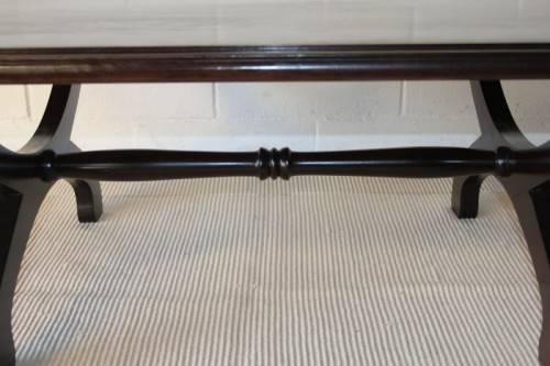 **RS17_Clearance** A lovely and well made vintage centre coffee table with a turned cross support