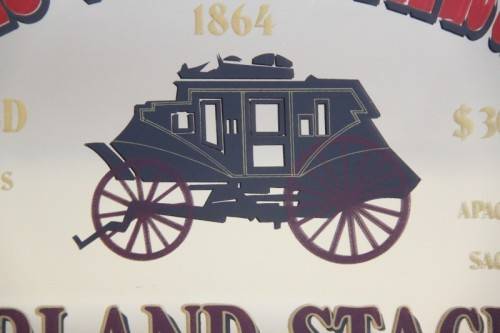 An amazing "The Wells Fargo" framed bar mirror in great condition - RS17Sale