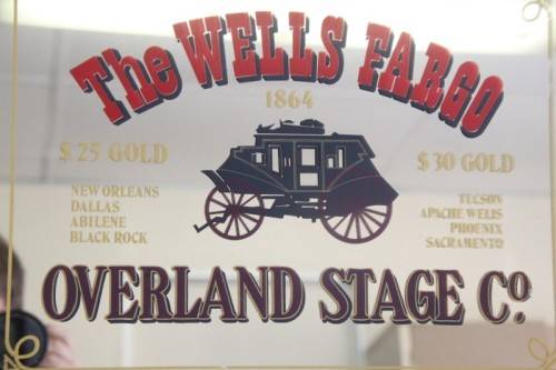 An amazing "The Wells Fargo" framed bar mirror in great condition - RS17Sale