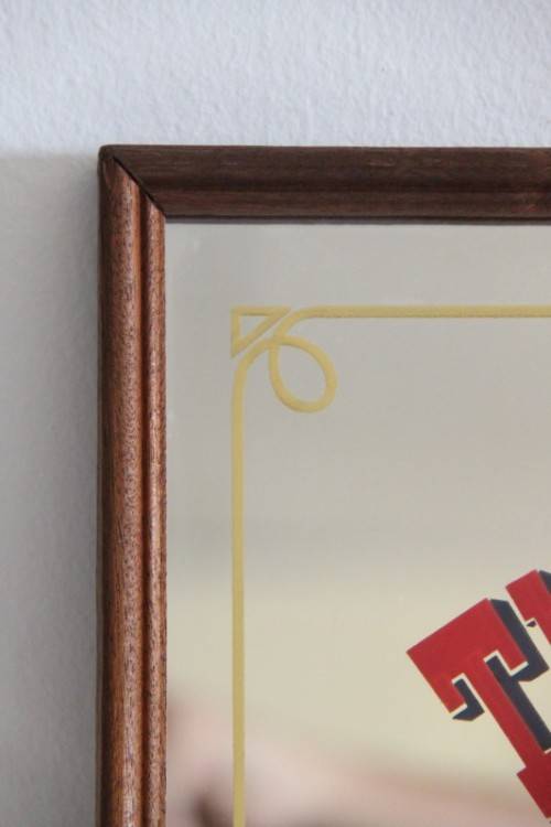 An amazing "The Wells Fargo" framed bar mirror in great condition - RS17Sale