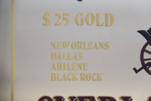 An amazing "The Wells Fargo" framed bar mirror in great condition - RS17Sale