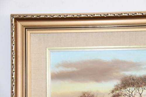 Spectacular framed and signed original Dirk Venter landscape oil on board painting - RS17Sale