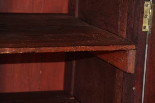A stunning Teak cabinet with two drawers & two cupboards w/ large shelves - lovely in a home/ office