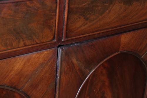 A stunning Teak cabinet with two drawers & two cupboards w/ large shelves - lovely in a home/ office