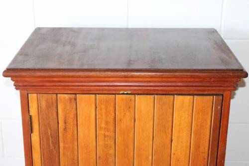 An awesome and practical storage cabinet/ pedestal with space for storing linen, drinks, etc.