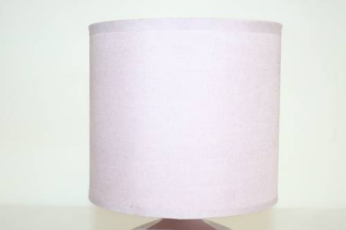 **RS17** A very pretty purple/ lilac porcelain table/ bedside lamp in complete working condition