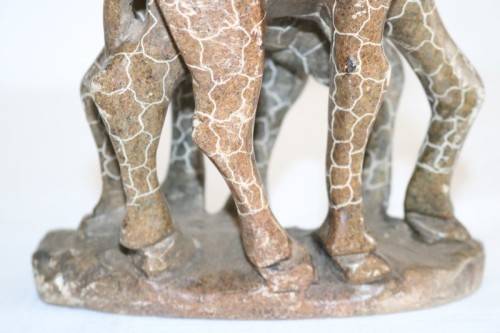 Lovely African sandstone giraffe carving/ figurine - perfect as an African themed display - RS17Sale