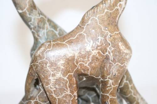 Lovely African sandstone giraffe carving/ figurine - perfect as an African themed display - RS17Sale