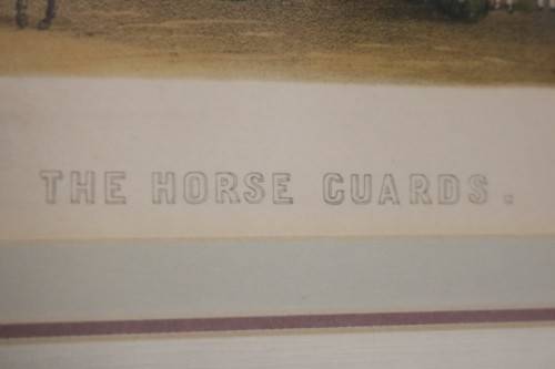 A pair of wonderful framed "The Horse Guards" and "View from Regent Street" prints - AAA