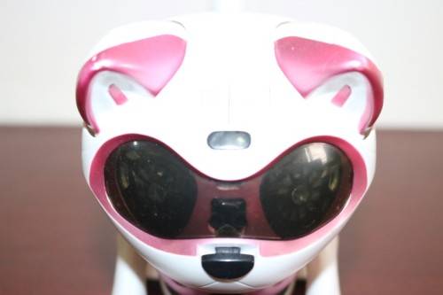 A pink "Tekno Kitty" intelligent robotic toy that interacts with its environment, great gift 4 kids!