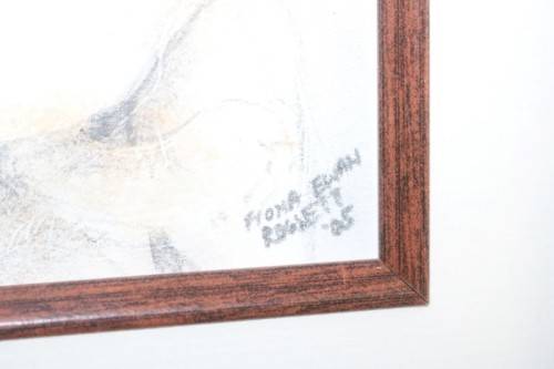 A beautiful signed and framed original Fiona Rowett "Nude" pastel artwork - remarkable art - RS17AB