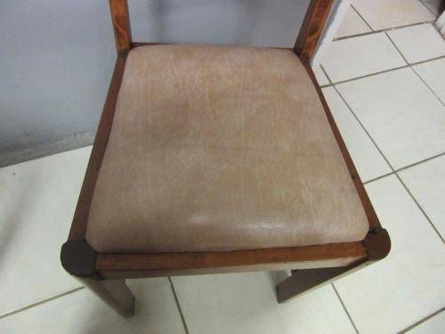 Three fabulous vintage mid-century curved-back dining/ occasional chairs - bid/chair - RS17Sale