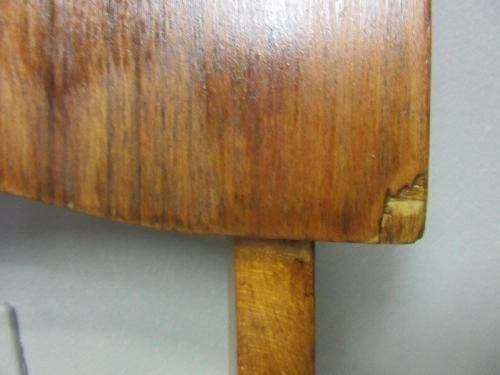 Three fabulous vintage mid-century curved-back dining/ occasional chairs - bid/chair - RS17Sale