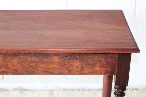A gorgeous antique solid Teak occasional coffee table w/ three drawers - perfect for a lamp or vase