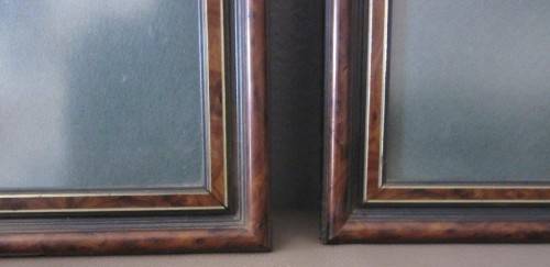 Two stunning (framed behind glass) wildlife birds-of-pray watercolour painting prints - RS17Sale