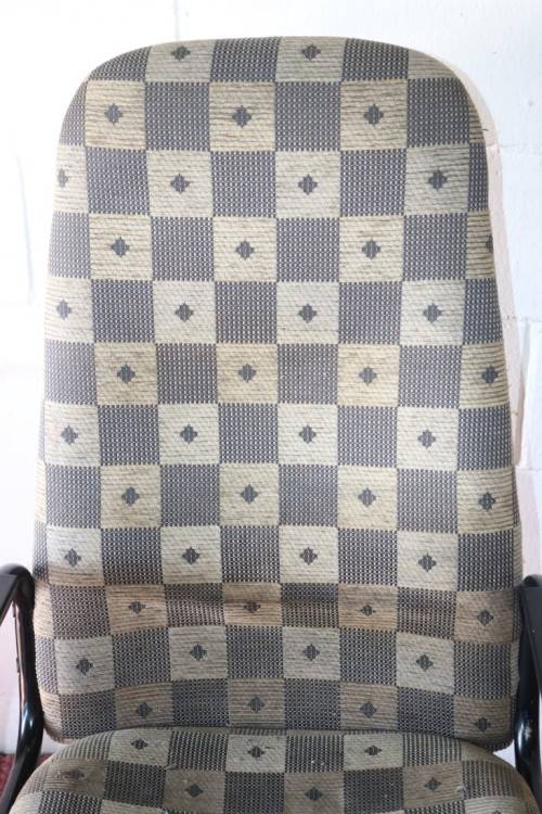 A comfortable fabric upholstered swivel office/ desk chair; would be ideal for home study - RS17Sale
