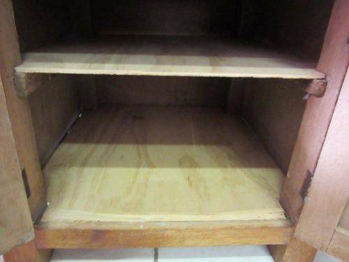 A charming Oak storage cabinet w/ two doors and ample shelf space - great bedroom storage - RS17Sale