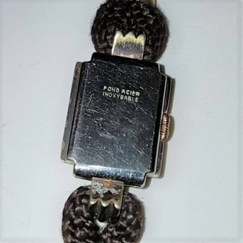 An incredible vintage Swiss made W. Allermann Montreux "Fond Acier" Inoxydable ladies wrist watch