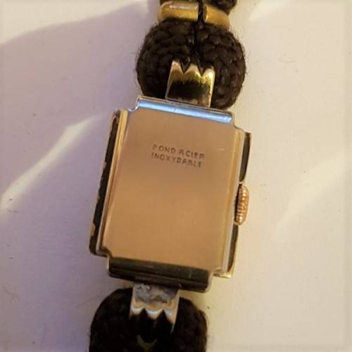 An incredible vintage Swiss made W. Allermann Montreux "Fond Acier" Inoxydable ladies wrist watch