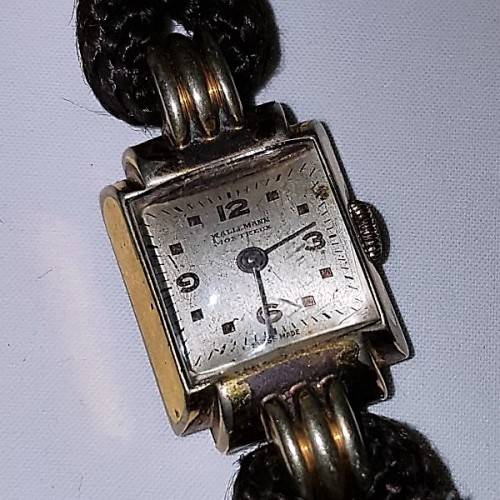 An incredible vintage Swiss made W. Allermann Montreux "Fond Acier" Inoxydable ladies wrist watch