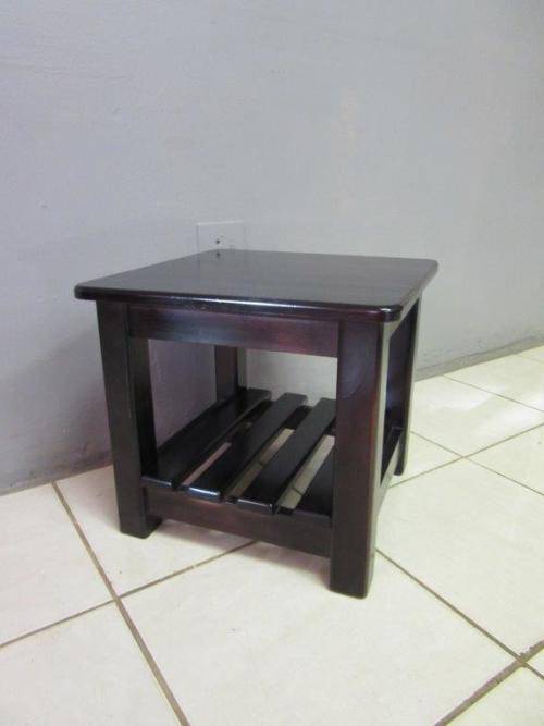 An awesome square teak console/ occasional table - perfect for a vase or lamp - RS17Sale