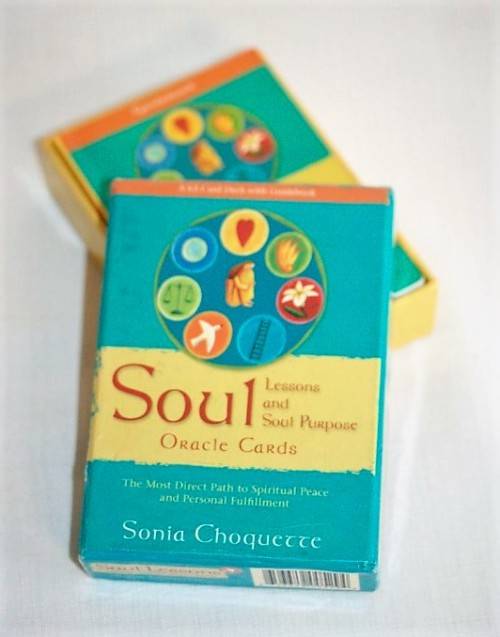 Soul Lessons & Soul Purpose (Oracle Cards) by Sania Choquette - 63 cards with a guidebook - RS17Sale
