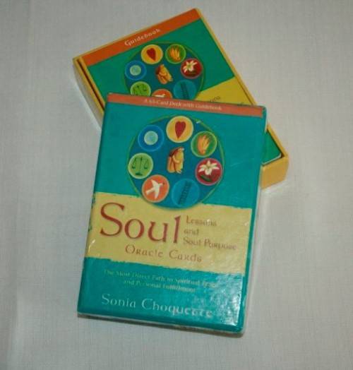 Soul Lessons & Soul Purpose (Oracle Cards) by Sania Choquette - 63 cards with a guidebook - RS17Sale